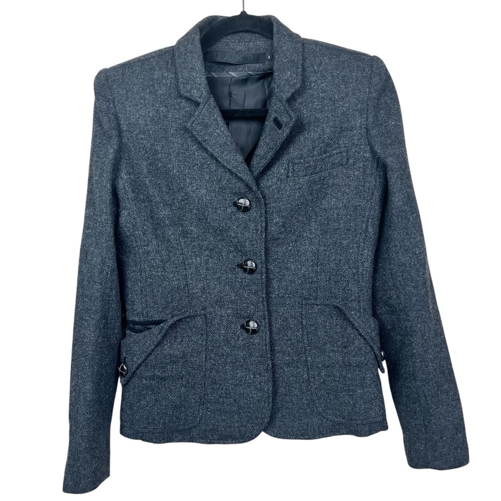 L.A.M.B. Wool Blazer Women’s 4 Elbow Patches